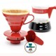 Set Hario V60 color Rojo