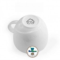Tazas de espresso y platillos, juego de 6 con soporte.